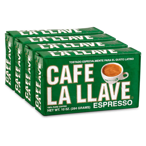 Cafe La Llave Espresso Dark Roast Coffee, 10 Ounce (Pack of 4) Cafe La Llave