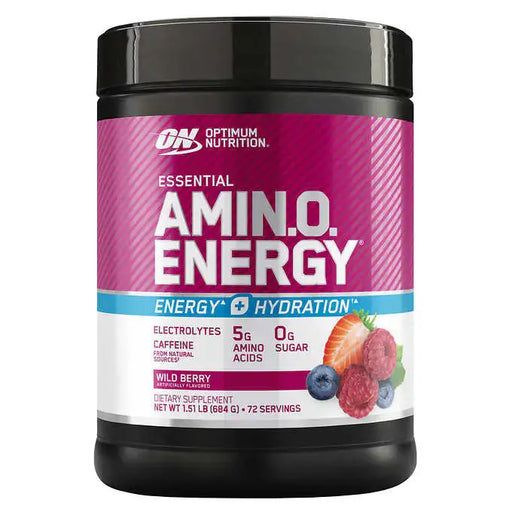 Optimum Nutrition Essential Amino Energy + Electrolytes, Wild Berry, 1.51 lbs Liquid IV