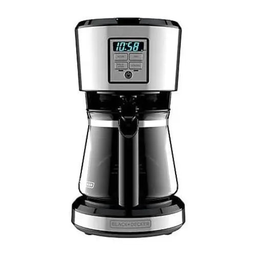 12 Cup Stainless Coffee Maker with Vortex Technology BLACK & DECKER