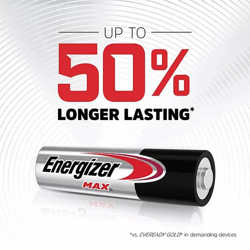 Energizer MAX AA Alkaline Batteries (48 Pack) Duracell