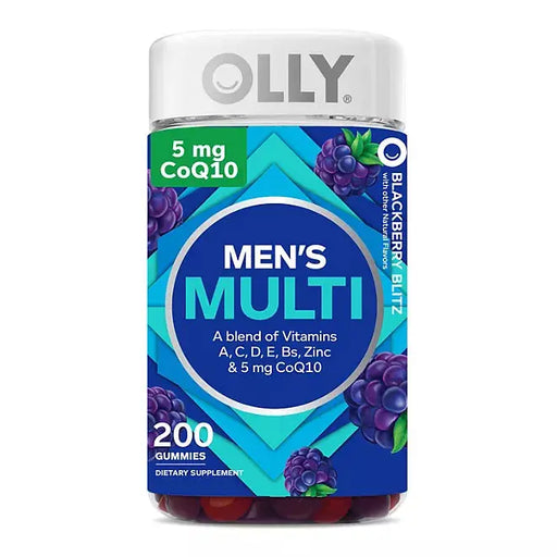 OLLY Men's Multivitamin Gummy, Blackberry (200 count) OLLY
