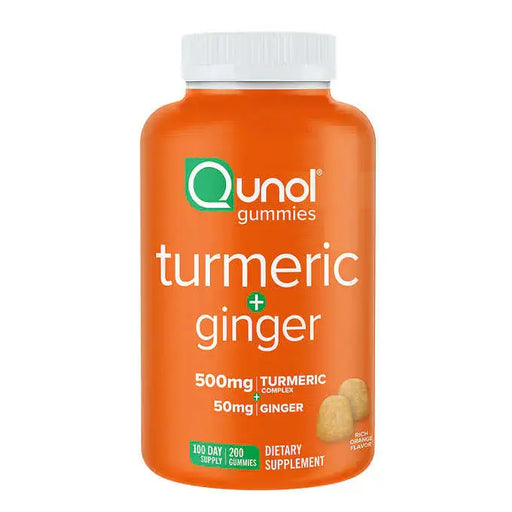 Qunol Turmeric Plus Ginger, 200 Gummies Qunol