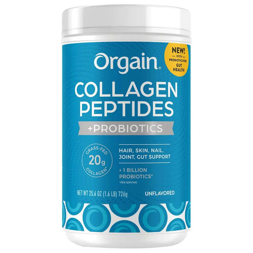 Orgain Collagen Peptides + Probiotics, Unflavored, 1.6 lbs ORGAIN