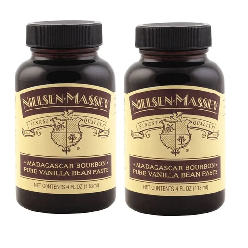 Nielsen-Massey Madagascar Bourbon Pure Vanilla Bean Paste for Baking and Cooking, 4 Ounce Bottle (2 Pack) Nielsen-Massey