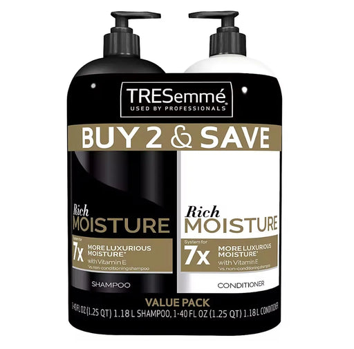 TRESemme Moisture Rich Shampoo and Conditioner, 2 count/40 oz. Tresemme