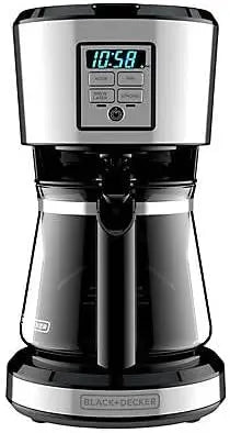 12 Cup Stainless Coffee Maker with Vortex Technology BLACK & DECKER