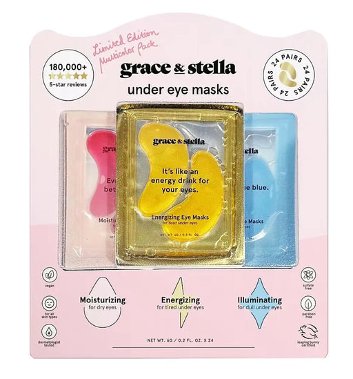 Grace & Stella Under Eye Masks Limited Edition Multicolor Pack, 24 pk. GRACE & STELLA