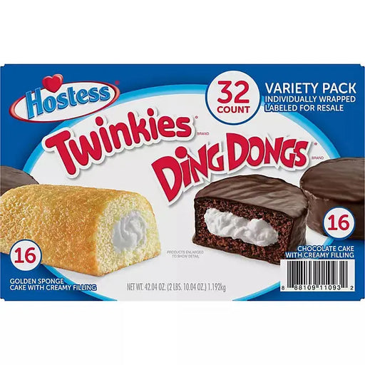 Hostess Twinkies and Ding Dongs Variety Pack (32 pk.) Hostess
