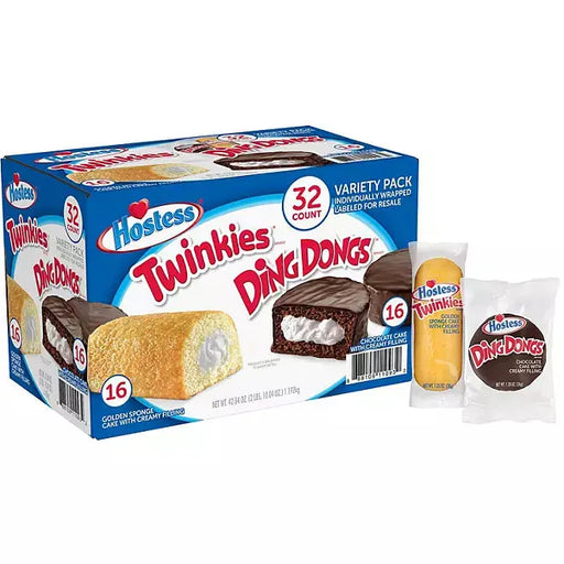 Hostess Twinkies and Ding Dongs Variety Pack (32 pk.) Hostess